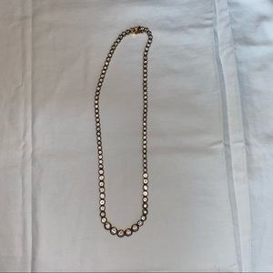 Graduated sized crystal necklace